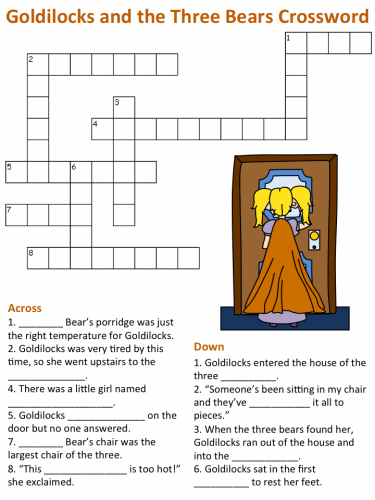 Goldilocks Crossword Puzzles