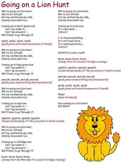 going on a lion hunt