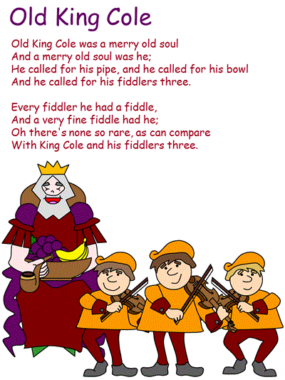 Printable poster - Old King Cole