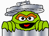 Oscar the Grouch toilet paper roll craft
