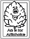 letter a alphabet coloring pages