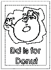 letter d alphabet coloring pages
