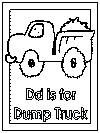 letter d words alphabet coloring pages