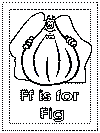 letter f alphabet coloring pages