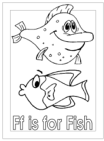 letter f alphabet coloring pages