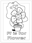 letter f alphabet coloring pages