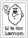 letter l alphabet coloring book pages