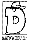 letter d alphabet coloring pages