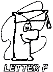 letter f alphabet coloring pages