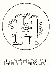 letter h coloring pages