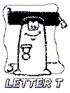 letter t alphabet coloring book pages