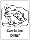 letter o alphabet coloring book pages