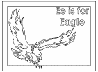 letter e coloring book pages
