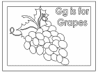 letter g coloring book pages