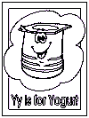 alphabet letter y coloring pages