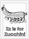 letter z alphabet coloring pages