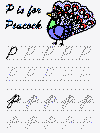 letter p alphabet tracer pages