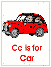 letter c words alphabet coloring pages