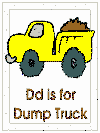 letter d words alphabet coloring pages