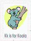 letter k alphabet coloring book pages