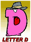 letter d alphabet coloring pages