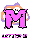 letter m alphabet coloring book pages