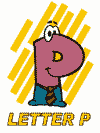 letter p alphabet coloring book pages