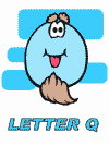 letter q alphabet coloring book pages