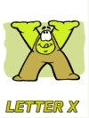 letter x alphabet coloring pages