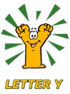 letter y alphabet coloring pages