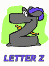 letter z alphabet coloring pages
