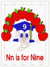 letter n alphabet coloring book pages