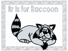 letter r alphabet coloring book pages