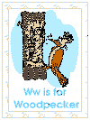 letter w alphabet coloring pages