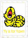 alphabet letter y coloring pages
