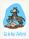 letter z alphabet coloring pages