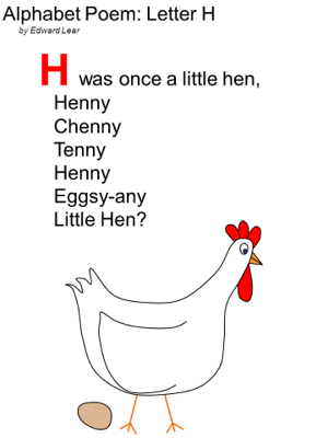 Edward Lear Alphabet Poem Letter H