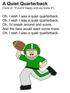 a quiet quarterback song letter q song