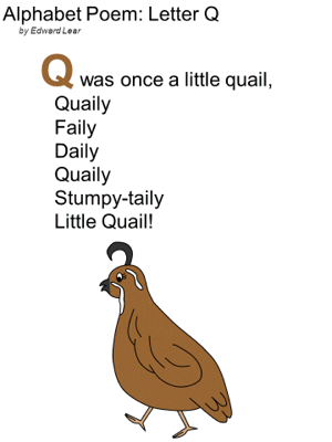 edward lear alphabet poem letter q letter q songs