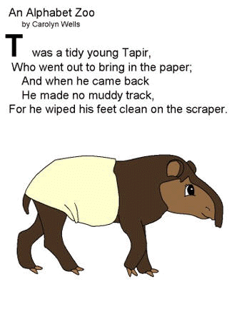 T was a Tidy young Tapir