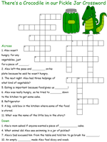 Artie Knapp story of The Crocodile in the Pickle Jar Printable Crossword Puzzles
