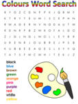 colors word search