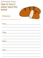 The Little Red Hen Informational Writing Activities