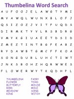 Thumbelina Word Search Puzzles
