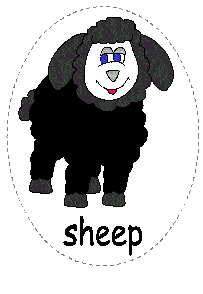 sheep felt board character