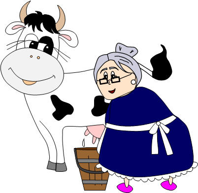 widow doing farm chores