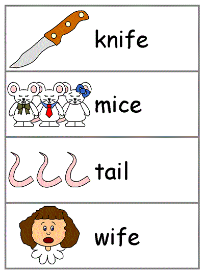 Three Blind Mice Word Wall Words Printable