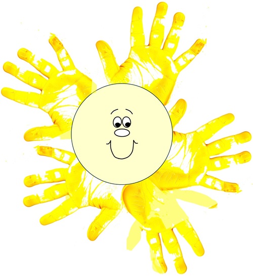 sunshine handprint craft