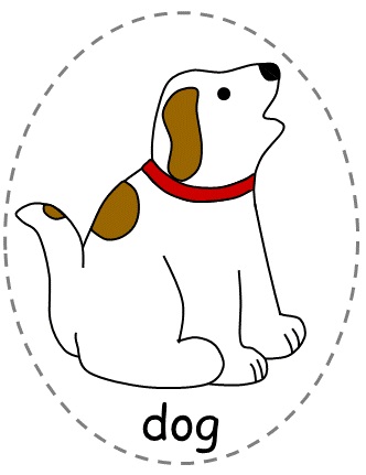 felt board fun - dog