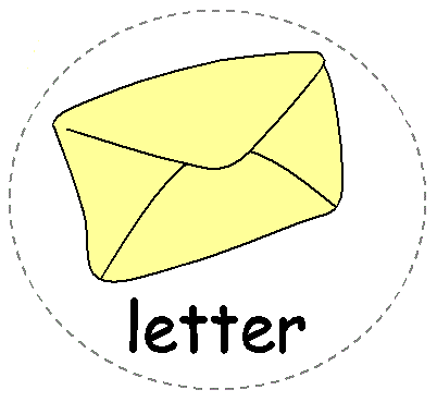 felt board characters - letter